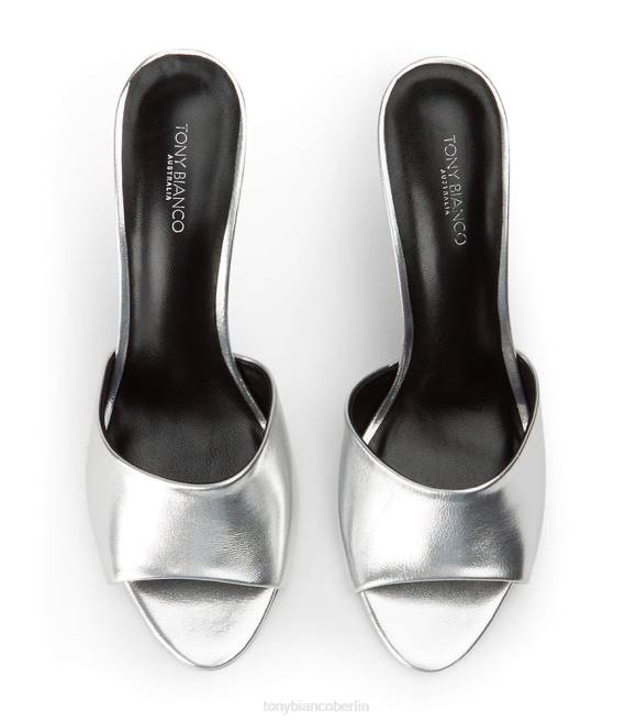 Stöckelschuhe| de Tony Bianco Frauen Retro-Absätze Silbernappa metallic 4624171